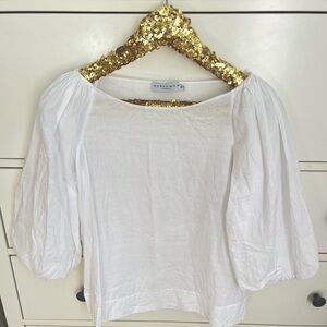 Harshman Balloon Puff Sleeve Cotton Tee